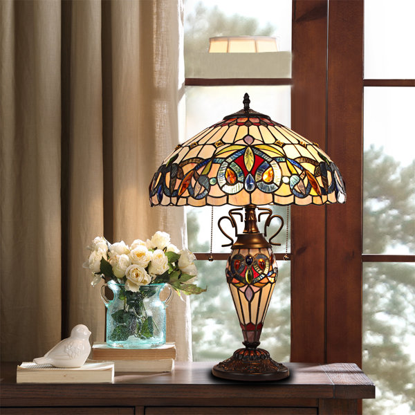 Vintage tiffany sales style table lamps